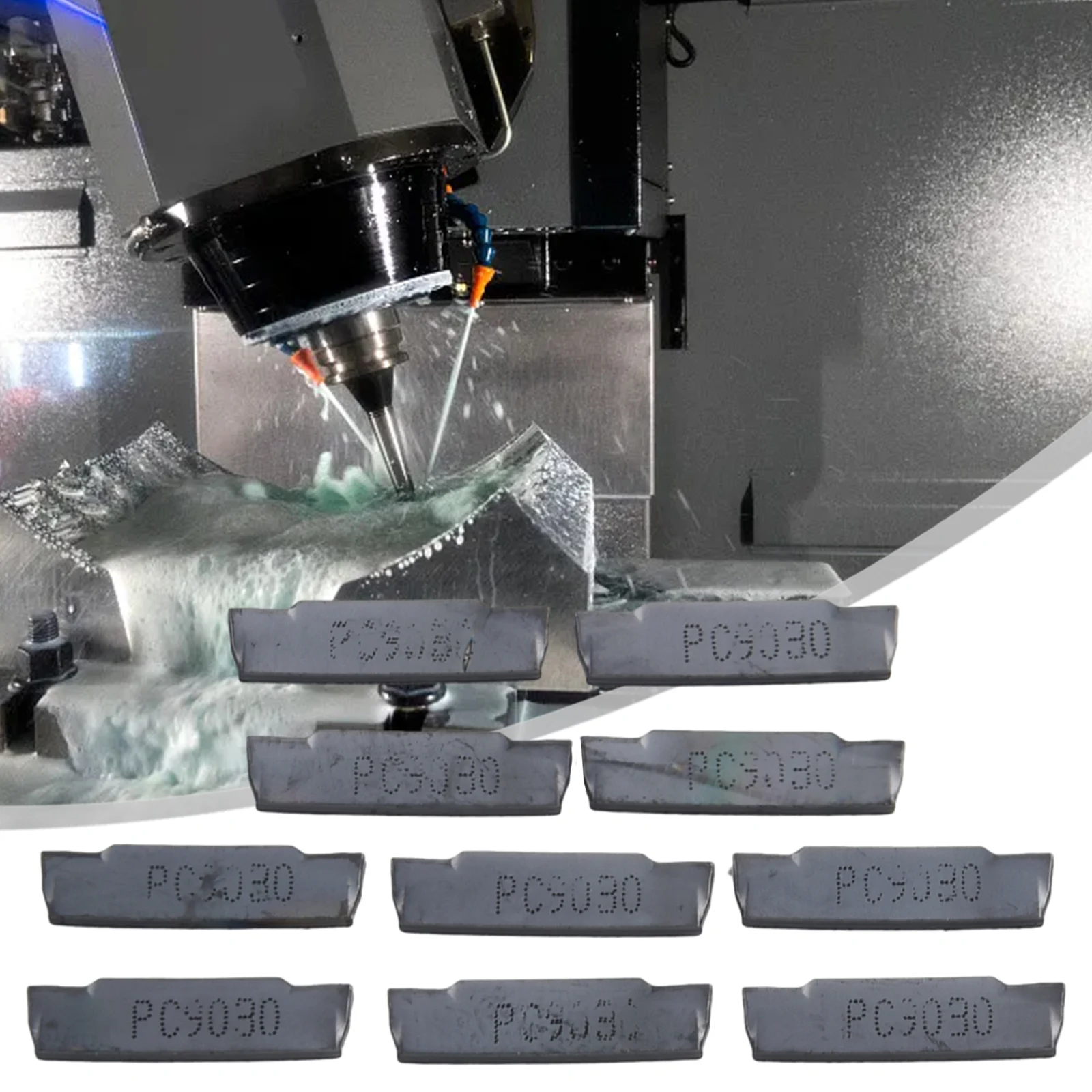 

For MGEHR MGIV R Insert For Semi-finishing For Finishing 10Pcs Easy To Replace Good Performance Manual Inspection