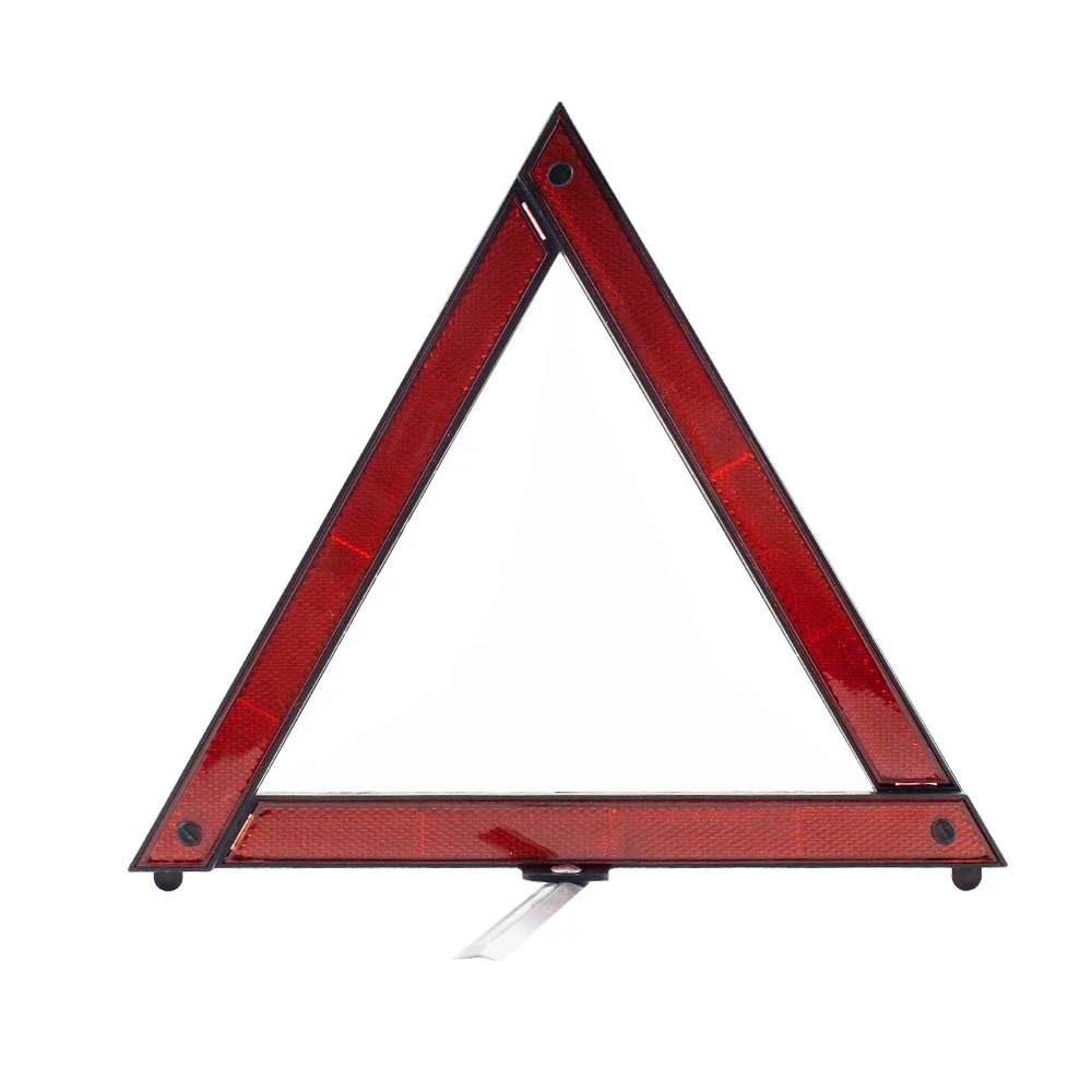 Car Hazard Warning Sign Foldable Triangular Breakdown Emergency Tool Reflective Triangle  Vehicle Stop Night Roads Safety Tripod