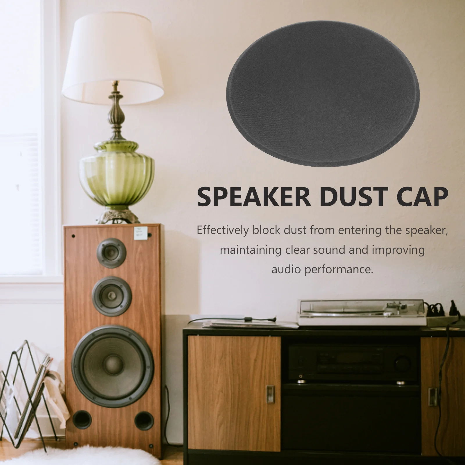 

Speaker Dust Cap Paper Stable Material Perfect Fit Portable Easy Install Speaker Dome Loudspeaker Subwoofer Coil Cover