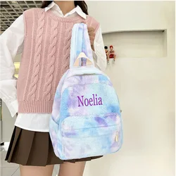 Plush Backpack Versatile Backpack Autumn And Winter Backpack Customized Personalized Gift For Female Students