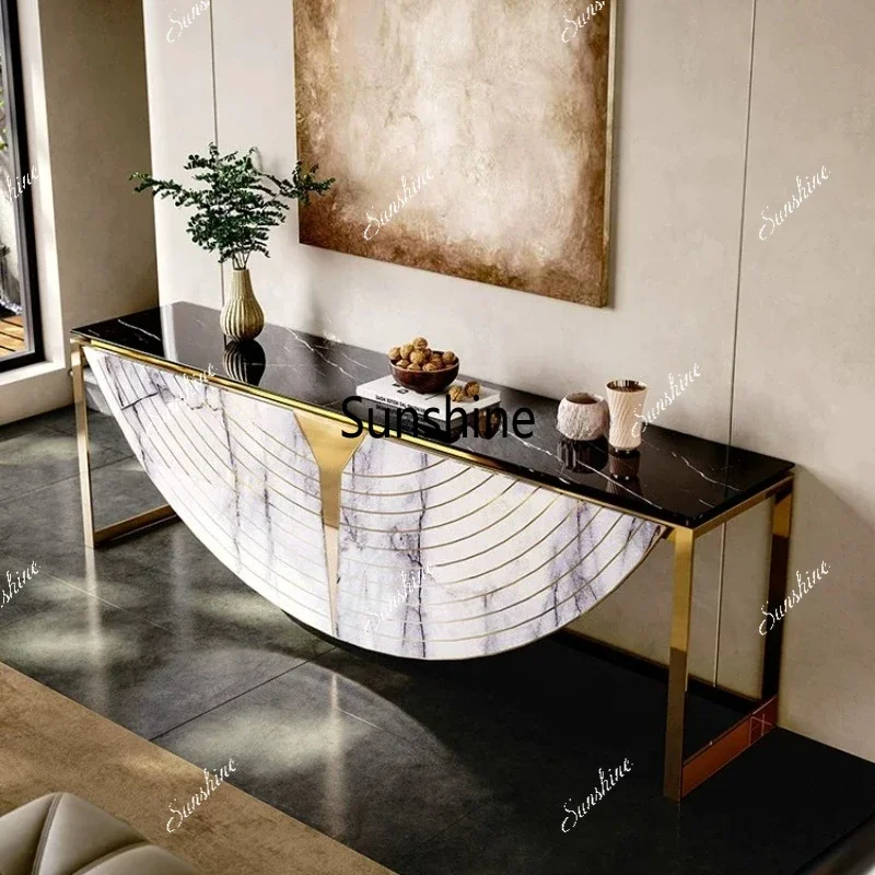 Advanced Entrance Table Living Room Marble End View Table Corridor Storage Entrance TableTJ