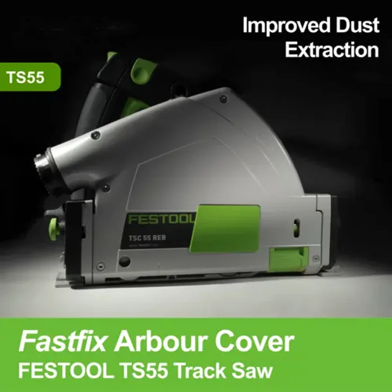 Festool CT 먼지 추출기용 FastFix 블레이드 아버 커버, 플러그인 케이블, D27 호스 클립, 34mm OD Festool TS55 TS60 TS75