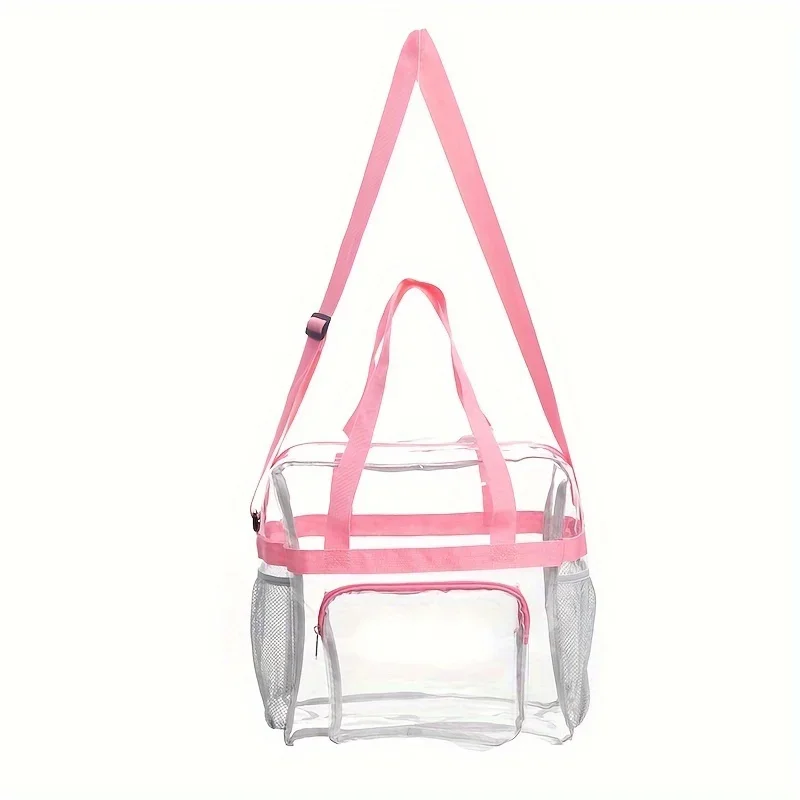 Portable PVC Travel Bag with Large Capacity and Transparent Design for Easy Organization and Washing