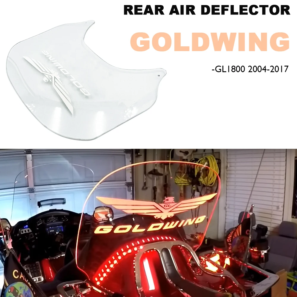 

Motorcycle Accesorios Rear Air Deflector Windshield For Honda Goldwing GL1800 Gold Wing GL 1800 2004 - 2017 2015 2016