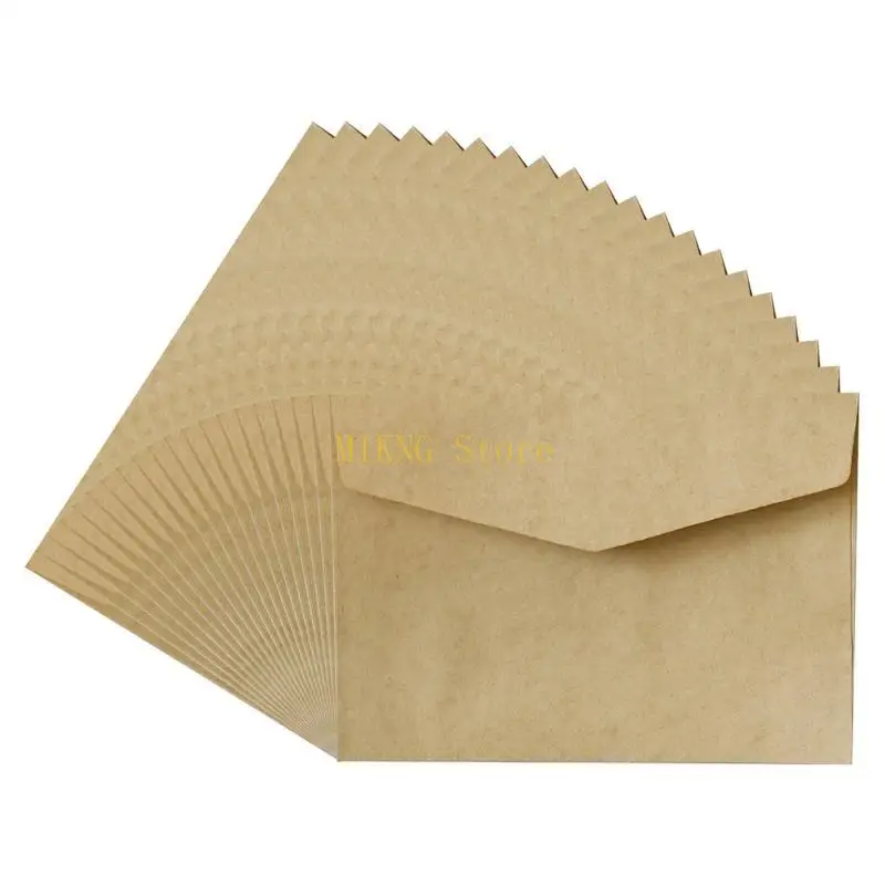 20Pcs 레트로 봉투 키트 7x5 인치 인사말 카드 결혼식 초대 카드에 대 한 다채로운 현금 봉투 감사합니다 베스트 세일