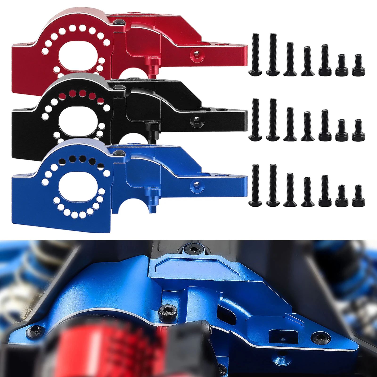 قاعدة محرك سريعة التحرير من سبائك الألومنيوم لتركيب المحرك المتكامل Traxxas Mini Maxx-10777 #1