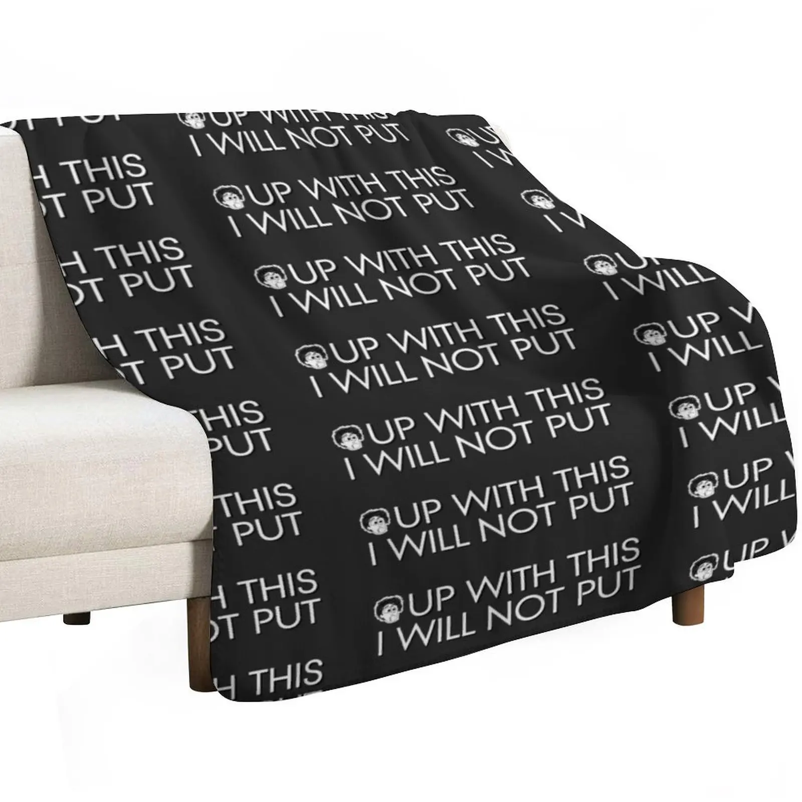 Black Books - Up With This I Will Not Put Throw Blanket Sofa christmas decoration Soft Beds Warm Sofas Decorative Beds Blankets