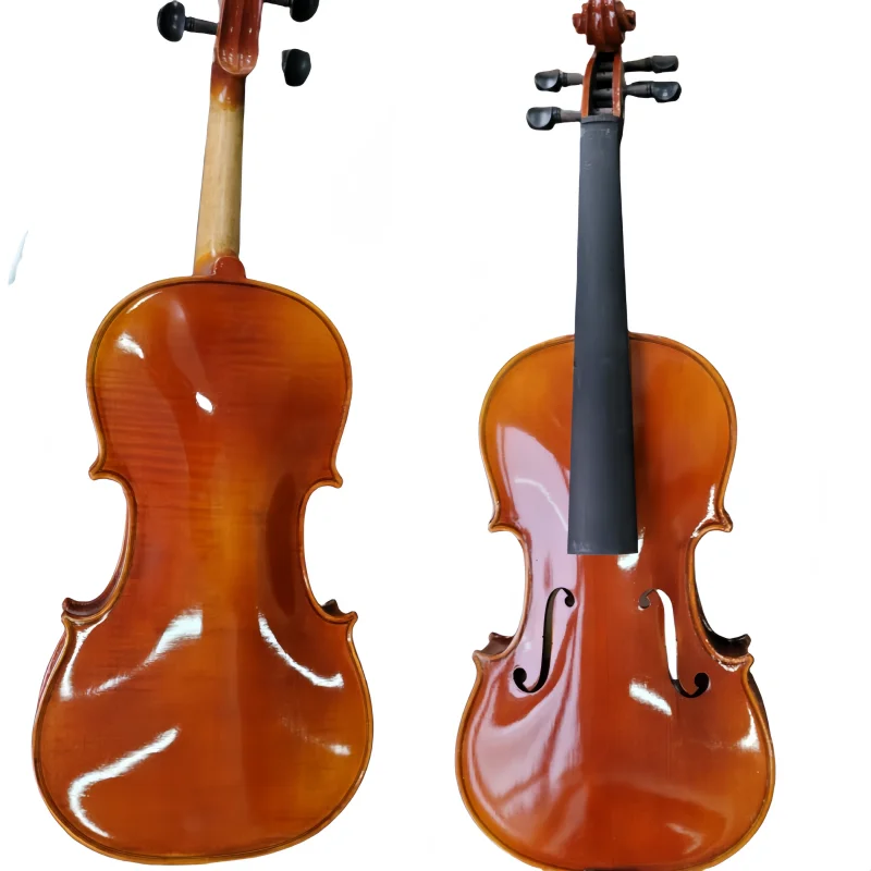 

High Quality 14-16 Inch Handmade Viola Gloss Maple Spruce Brazil Wood with Ebony Bowed Direct Factory Sale Including Biola