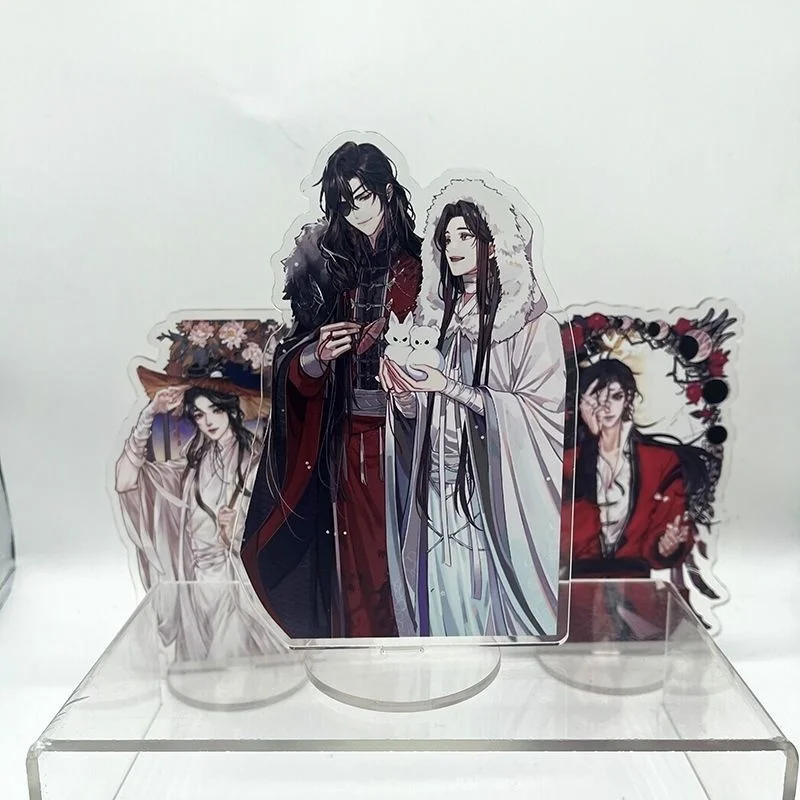 Tian Guan Ci Fu 스탠딩 카드, Xie Lian Huacheng 아크릴 주간 빌보드, 데스크탑 장식 키체인, 최고급 선물, 15cm