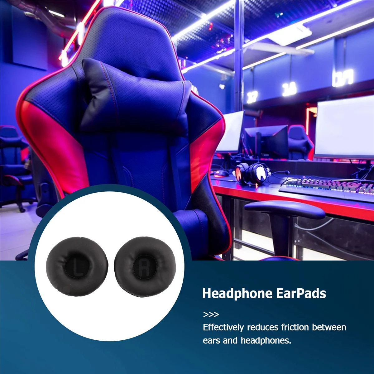 แผ่นรองหู Busa Headset อะไหล่1คู่ฝาครอบหมอนอิงหมอนสำหรับ JBL Tune600 T500BT T450 T450BT แผ่นรองหูฟัง JR300BT