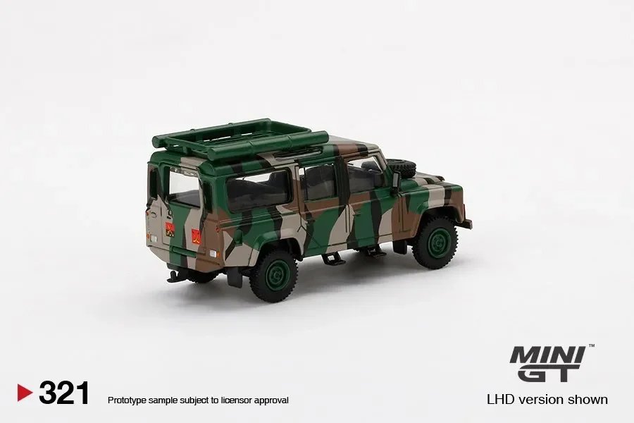 1:64 Land Rover Defender 110 Malaysia 321 Alloy die cast simulation car model, boys\' toys, children\'s holiday birthday gifts