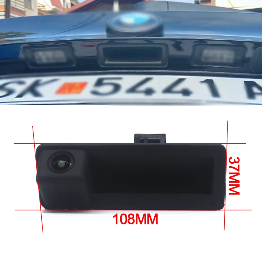 HD Night Vision Waterproof Car Reverse Backup Trunk Handle Camera For BMW 3 Series 5 Series X5 X6 E39 E60 E70 E82 Dynamic