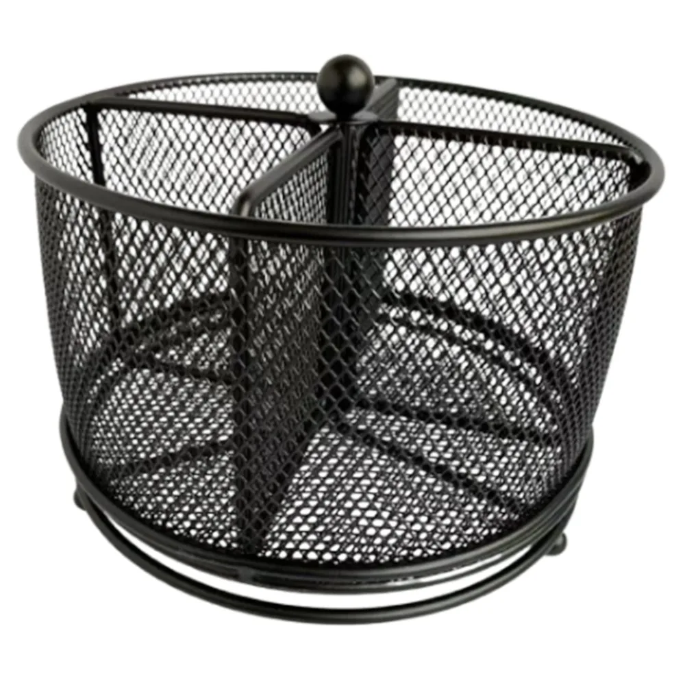 

Металл 360° ° Вращающийся сетчатый держатель для карандашей, полый креативный настольный контейнер для хранения, гладкий, 4 отделения