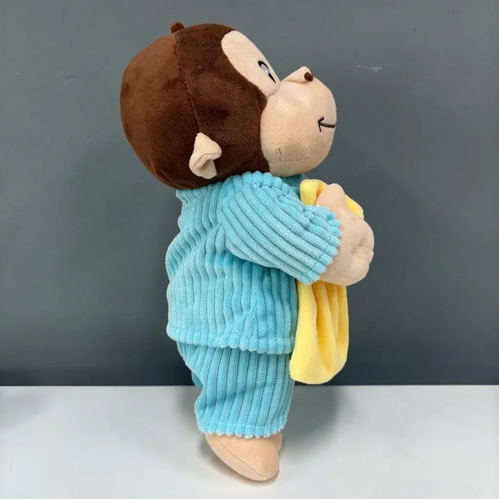 12 Inch Monkey Plush Toy Soft Stuffed Animal Pajamas Cuddle Doll Baby Toddler Boy Girl Birthday Christmas Gift 30cm