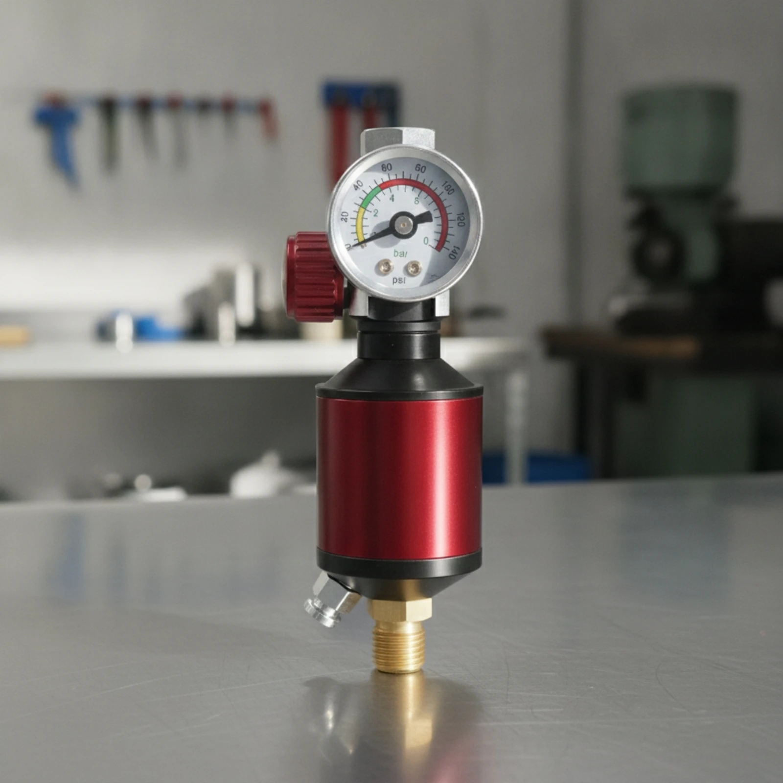 Inline Air Filter Regulator Consistent Air Filter with Pressure Regulator Pneumatic Accessory Adjustable Compact for Painters