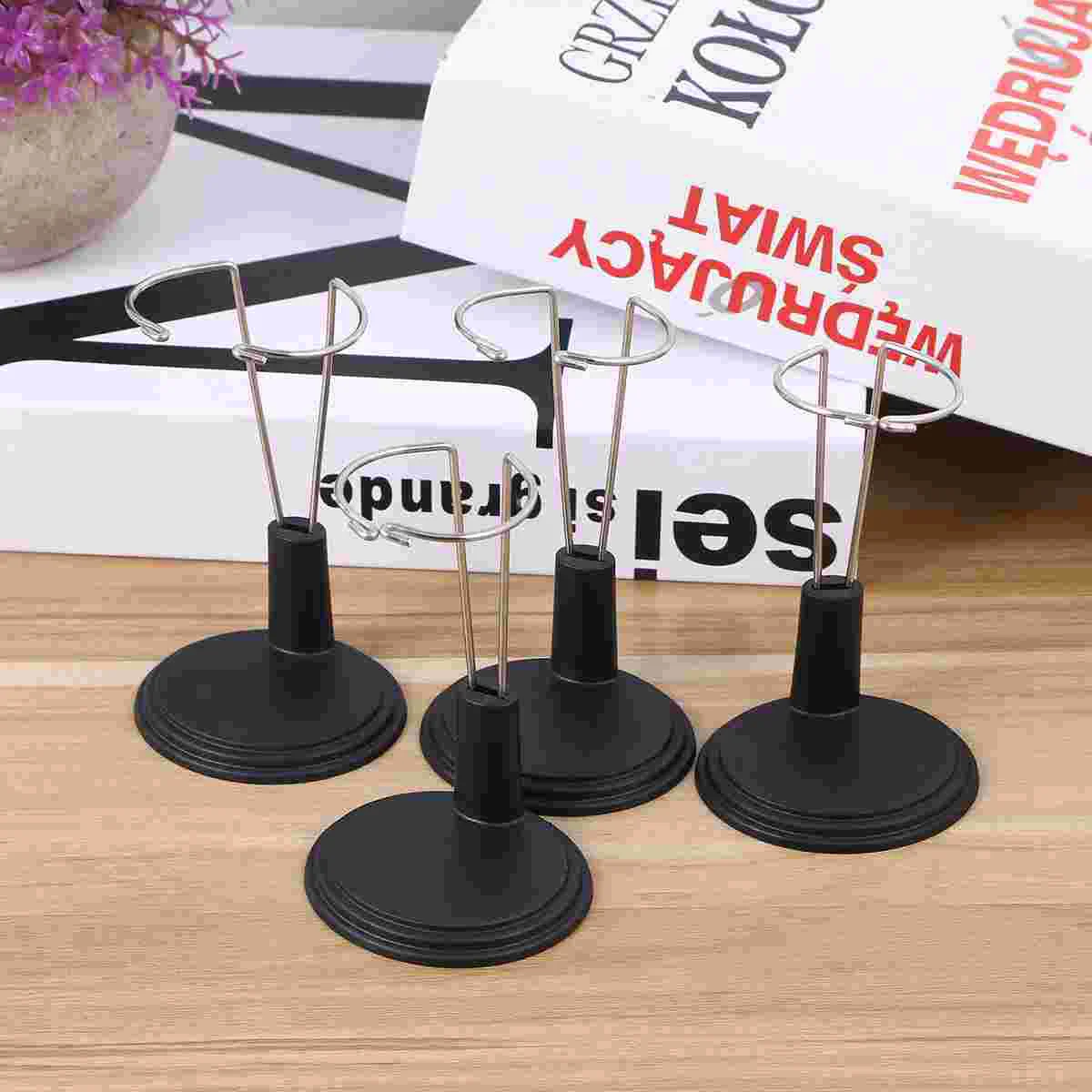 

4 Pcs Dress Child Children's Place Girls Clothes Black History Plush Creative Stand