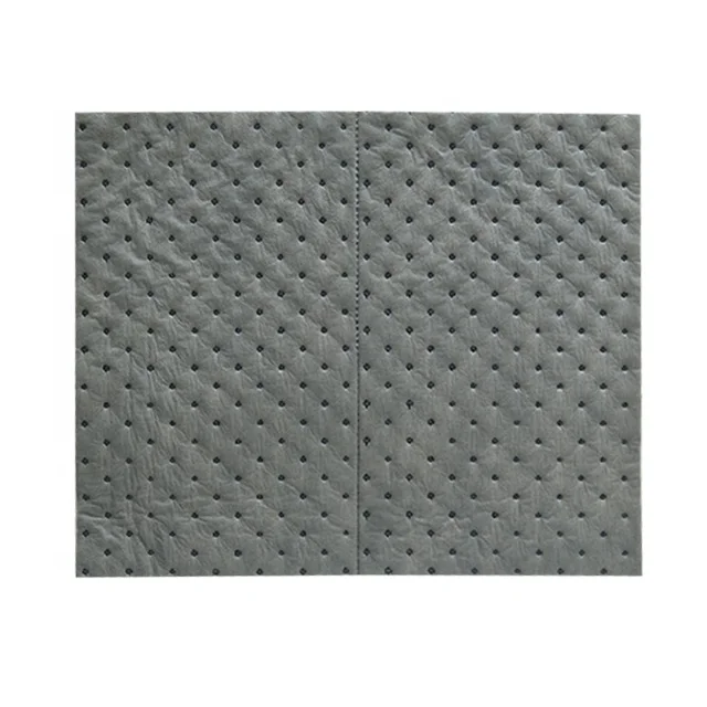 Almohadillas absorbentes de agua desechables de derrames de aceite universales grises perforadas de alta calidad