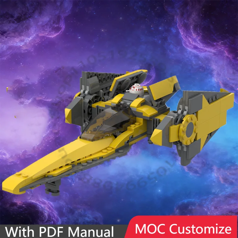 

283 PCs Modular Starfighter Building Set, Imperial Style Spaceship Model, Creative DIY Construction Toy, Holiday Gift for Fans