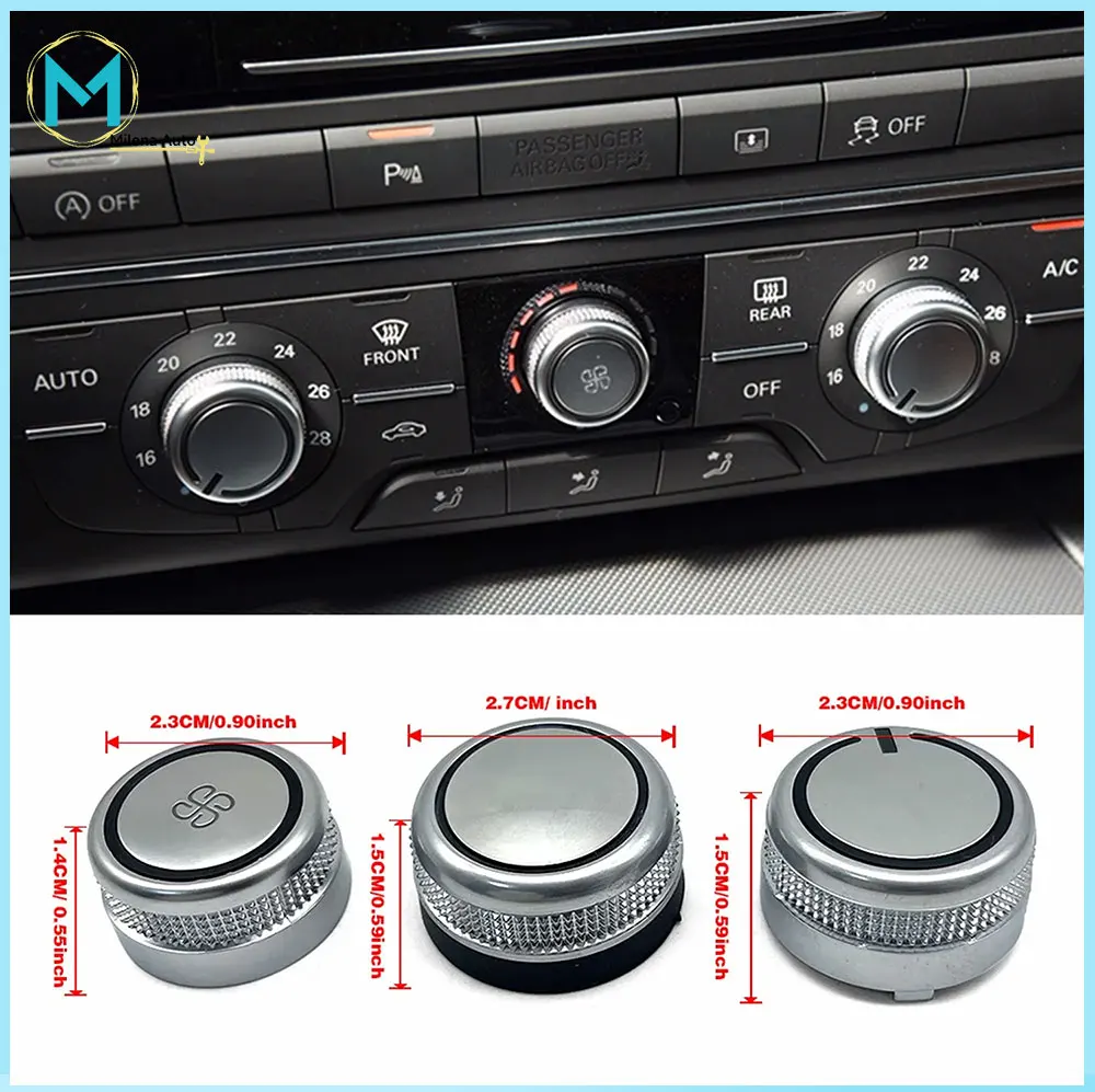 Für audi a6 c7 autozubehör auto klimaanlage knopf vorne und hinten klimaanlage regler einstell knopf schalter knopf – Detail 1