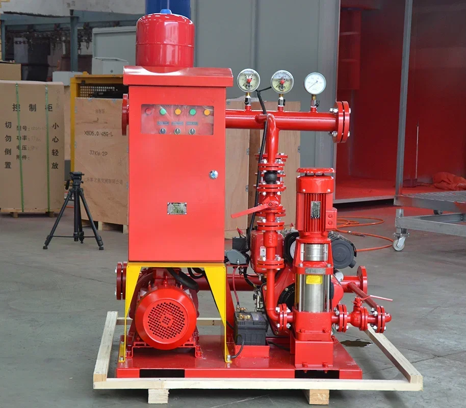 2026High standard fire pump system complete set of equipment for fire pressurization electric diesel fire pump set