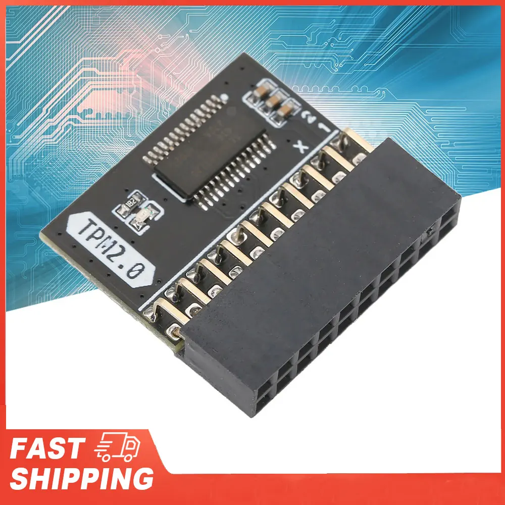 

20Pin TPM 2.0 Encryption Security Module PCB Material for Win11 Gigabyte ASUS Stable Replacement Computer Accessories