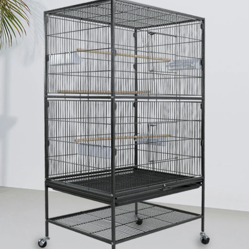 Parrot bird cage large luxury villa home splashproof group starling Xuanfeng outdoor high-end ornamental breeding cage