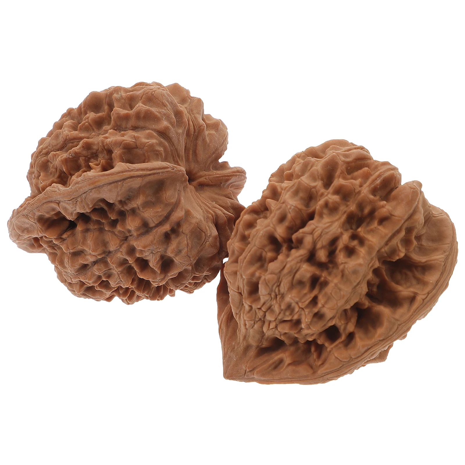 

2pcs Walnut Hand Massage Balls Yoga Toy Easy to Rub Skin Meridians Compact Lightweight Travel Carry Gifts
