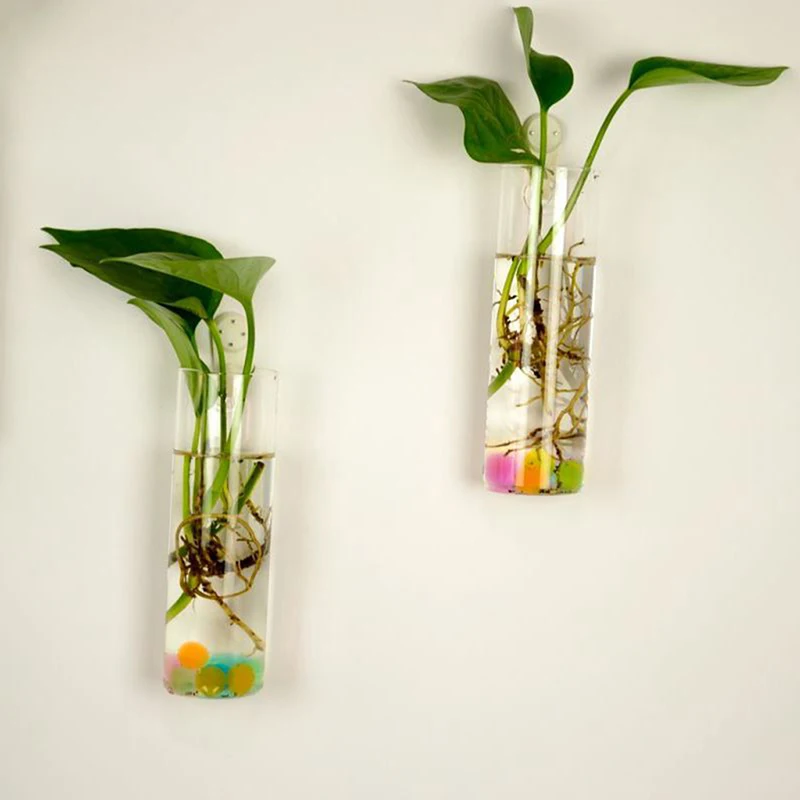 Creative Wall Hanging Glass Vase Hydroponic Plant Vase Wall Fish Tank Aquarium Container Flower Planter Pot Home Decor