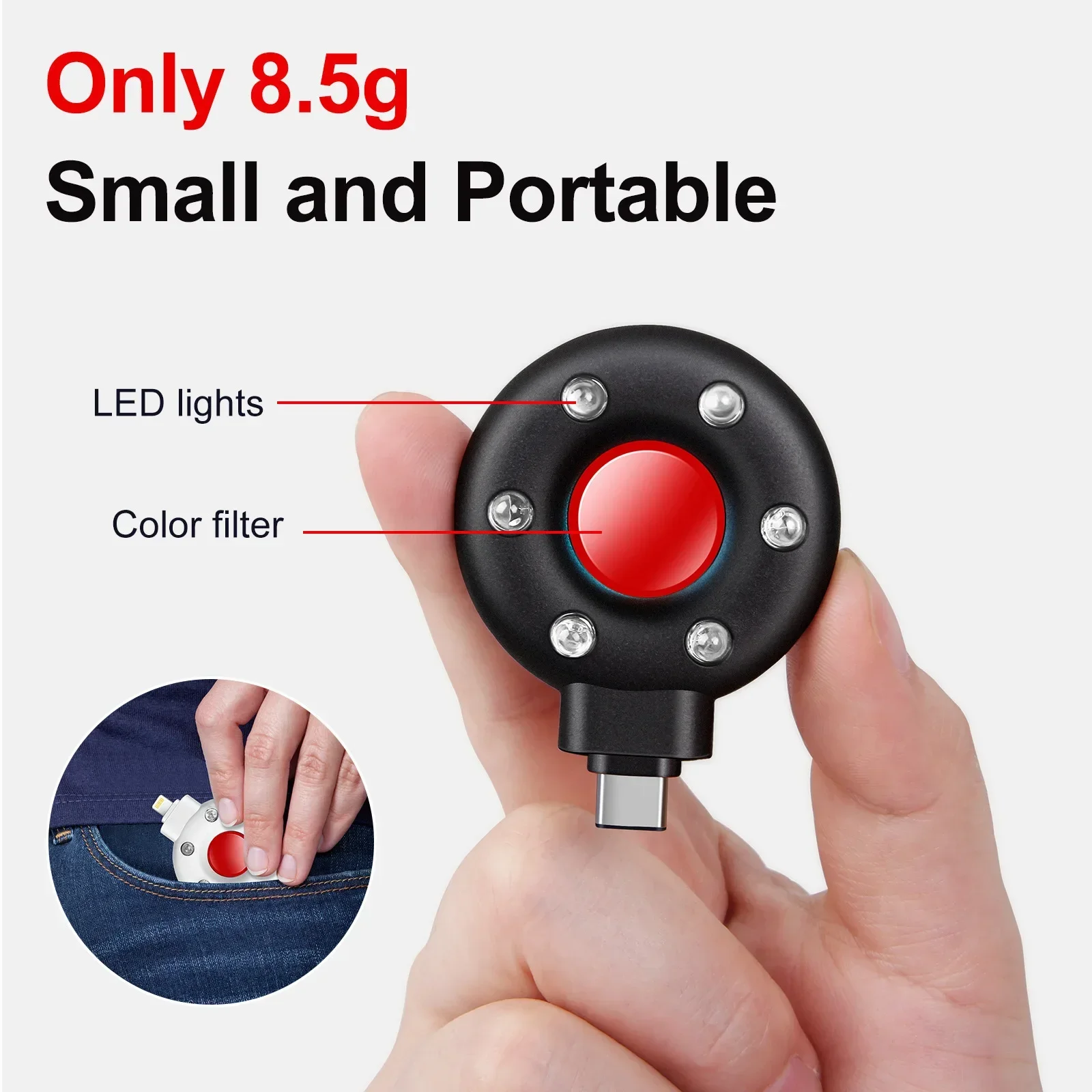 Portable Anti-camera Detector For Travel And Hotel Rental Wireless, Infrared Infrared Anti-camera Detector Anti-GPS New