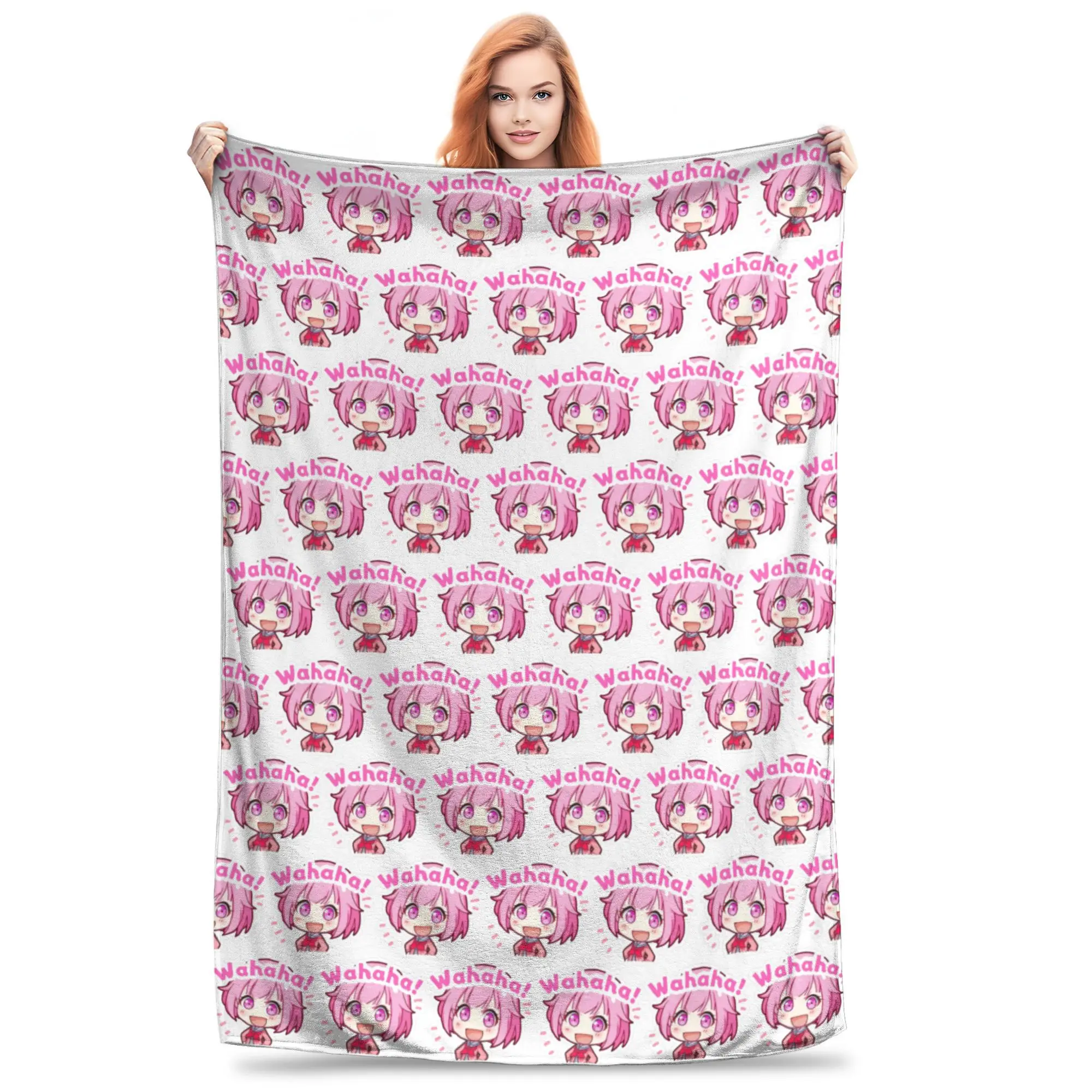

Flannel Throw Blanket Emu Otori Wonderhoy Stamp Warm Plush Blankets Soft Bedding for Bed Living room Home Picnic Couch