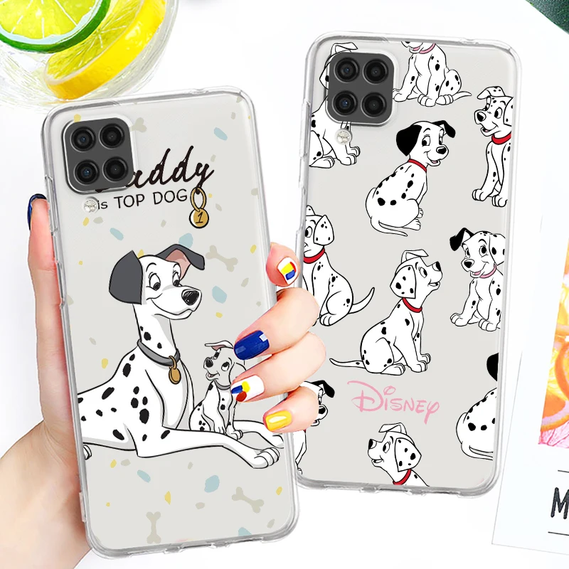 Disney 101 Dalmatians Dog For Samsung Galaxy A73 A52S A72 A71 A54 A52 A22 A12 A32 A21S 4G 5G Transparent Soft Phone Case Fundas