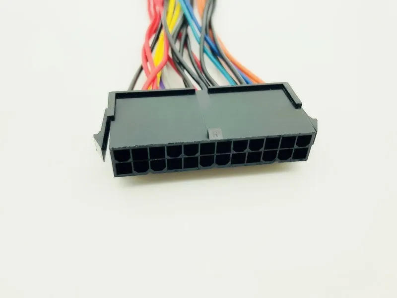 5 pces 14cm atx psu padrão 24pin fêmea para mini 24p macho adaptador de alimentação interna conversor cabo fio para dell 780 980 760 960 pc