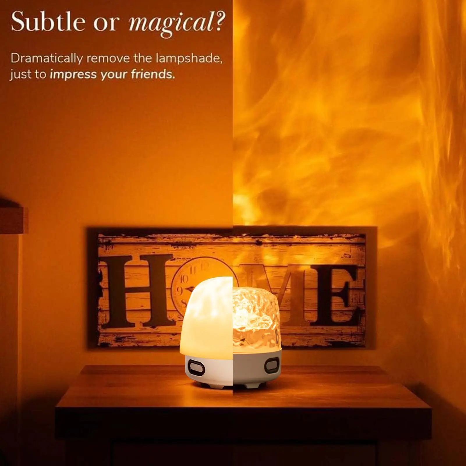 Moon Lamp Moon LED Night Light Bedside Lamp Remote Control Projector with Wireless Speaker Home Decor for Shelf Table Desk