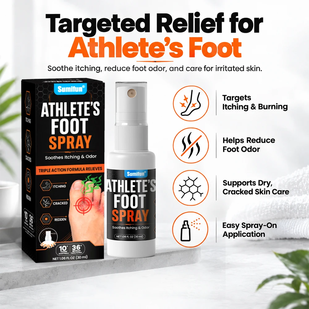 20Pcs/Boxes Foot Refreshing Spray Daily Foot Care Body Health Care