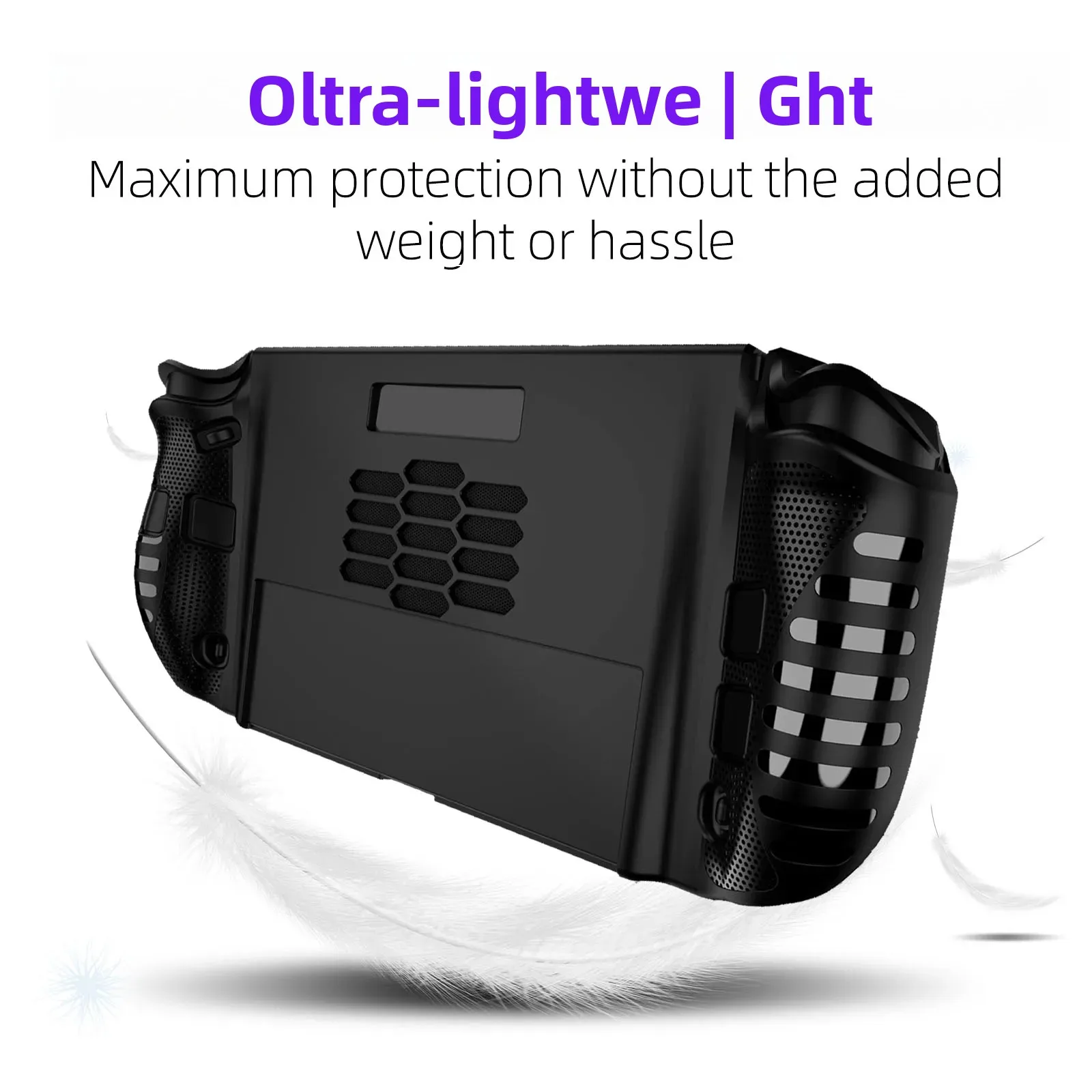 حافظة من مادة TPU لجهاز Lenovo Legion Go 2، غطاء حماية لوحدة التحكم في الألعاب بمقبض مريح مضاد للانزلاق، ملحقات حماية مقاومة للصدمات