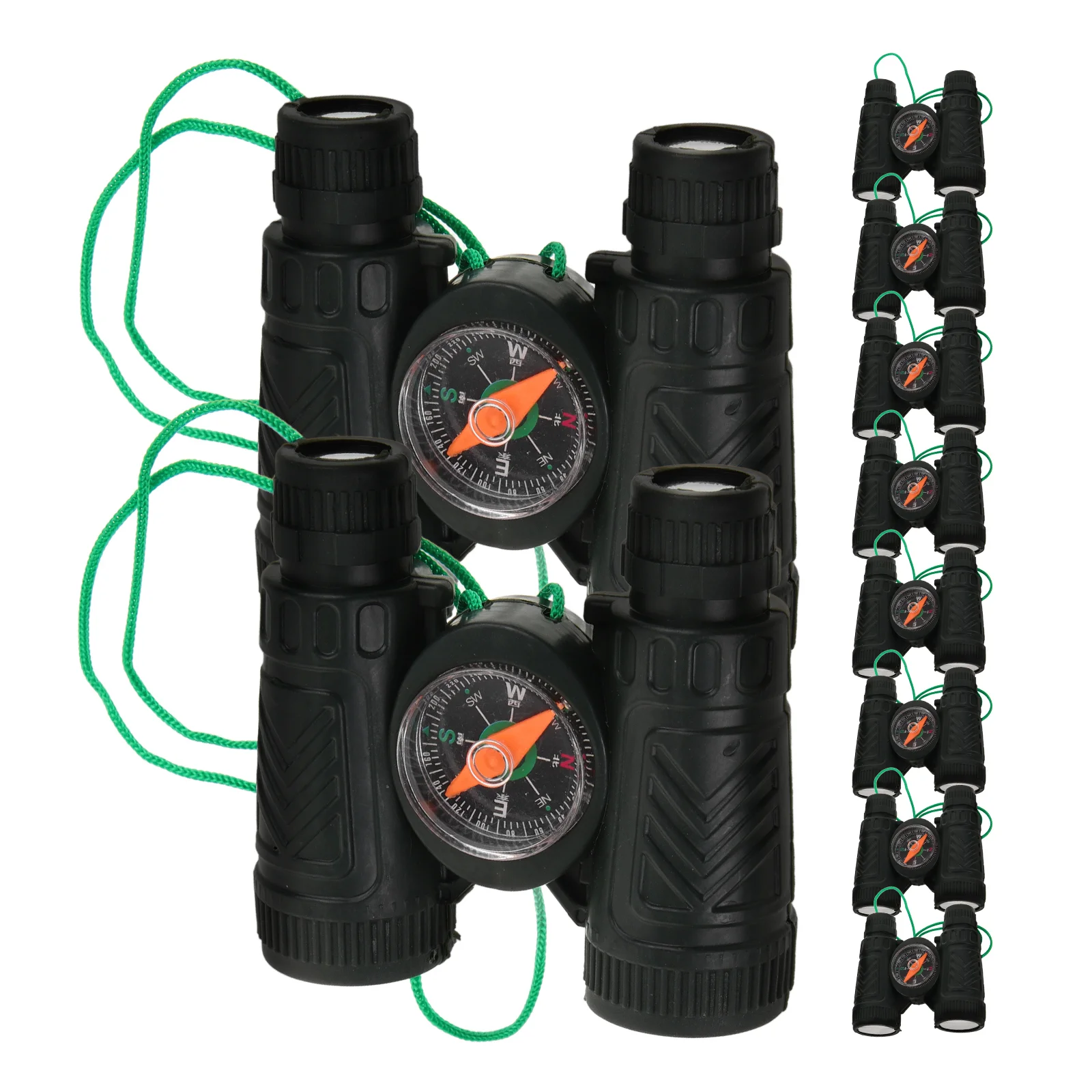 10 PCS Telescope Boys Girls Outdoor Children Boys Girls Binocularss Compass Sightseeing Plastic Hiking Climbing Girl