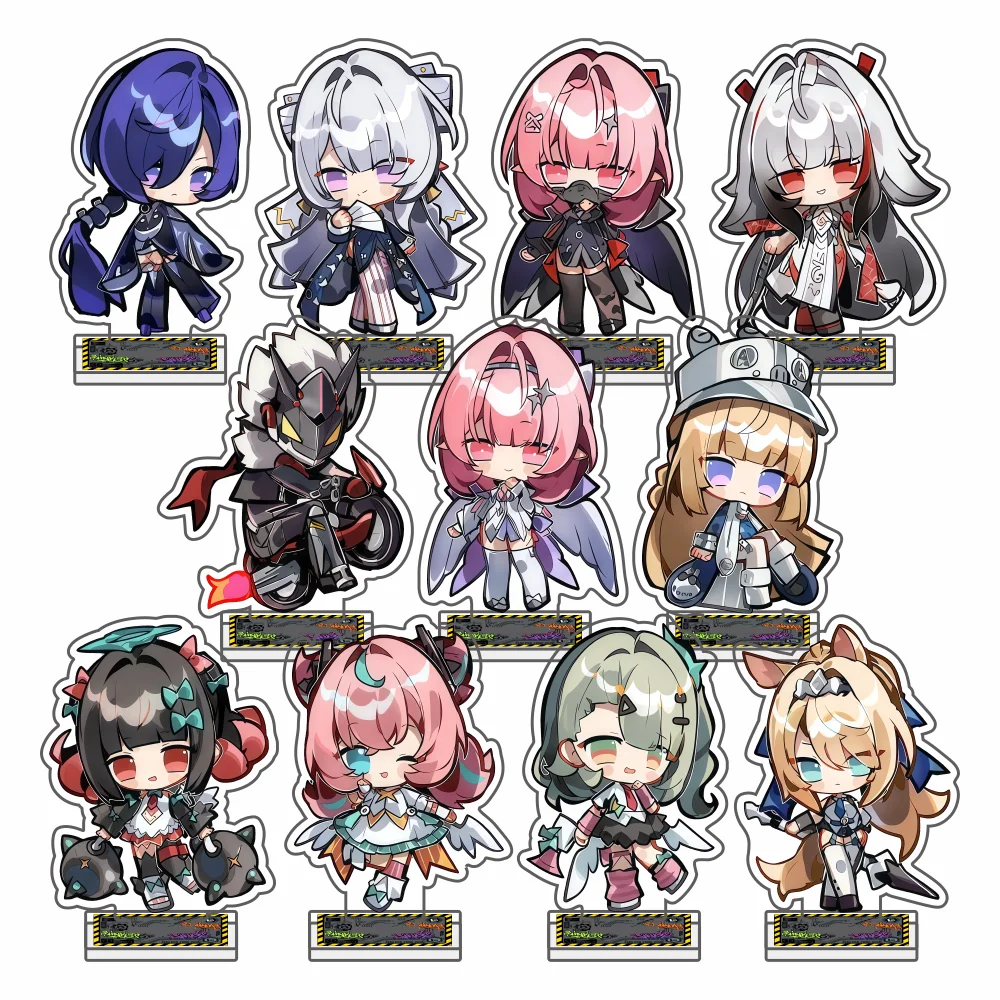 New Hot Game Zenless Zone Zero Nicole Demara Billy Kid Von Lycaon Acrylic Stand Model Plate Desk Decor Collection gift  Keychain