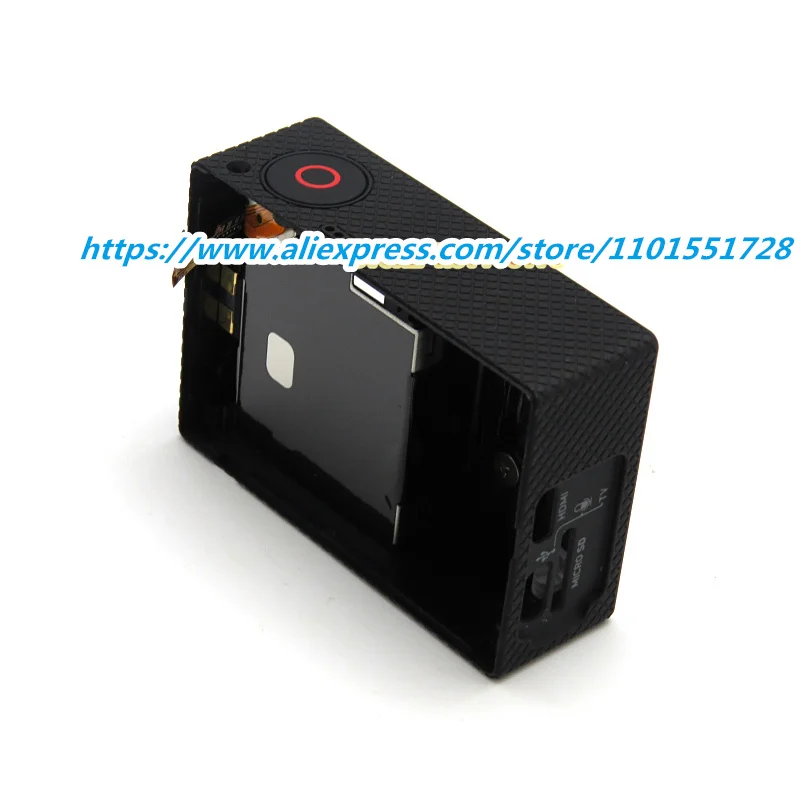 ด้านหลังฝาปิดช่องหน่วยกรณีสำหรับ GoPro Hero 3 + Hero3 + สีดำ/Silver Edition กล่องแบตเตอรี่ที่อยู่อาศัยส่วนซ่อมกล้อง