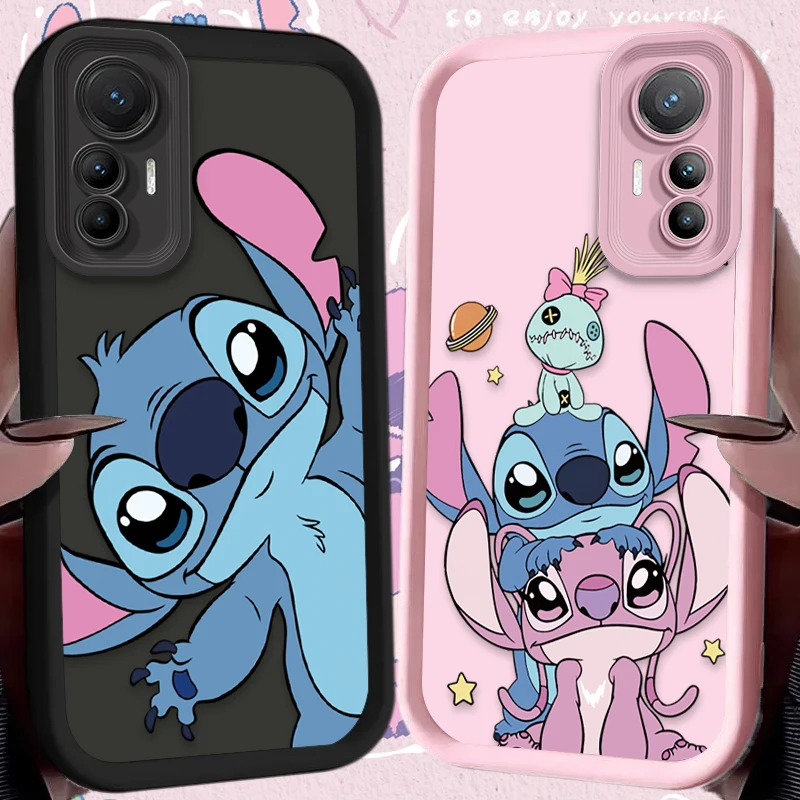 素敵なディズニーのスティッチ柄カップル携帯ケース Xiaomi Poco F7 F6 F5 F4 F3 M5s C65 C75 C71 X7 X6 X5 X4 GT X3 NFC M7 M6 Pro 4G 5G対応