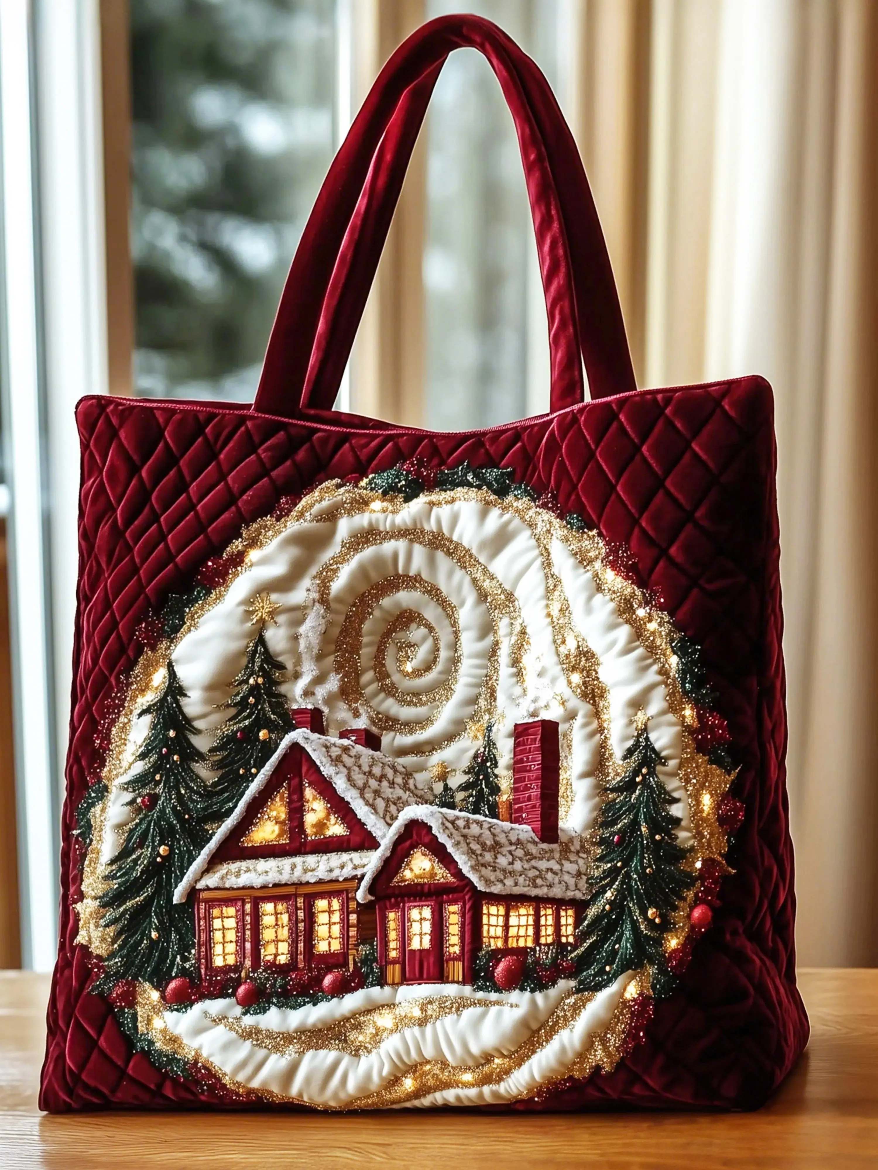 3D Printed Quilted Tote Bag Shopping Bags Gifts Shoulder Bag elegant Handbag Sport Bag Travel Beach Hiking Camping