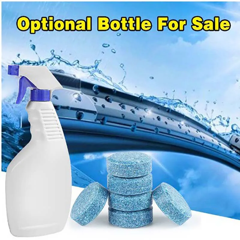 Windscreen Wiper Concentrate Soaking Tablet Super Concentrated Oil Film Remover Solid Glass Water Disinfectant Sterilisation Sof
