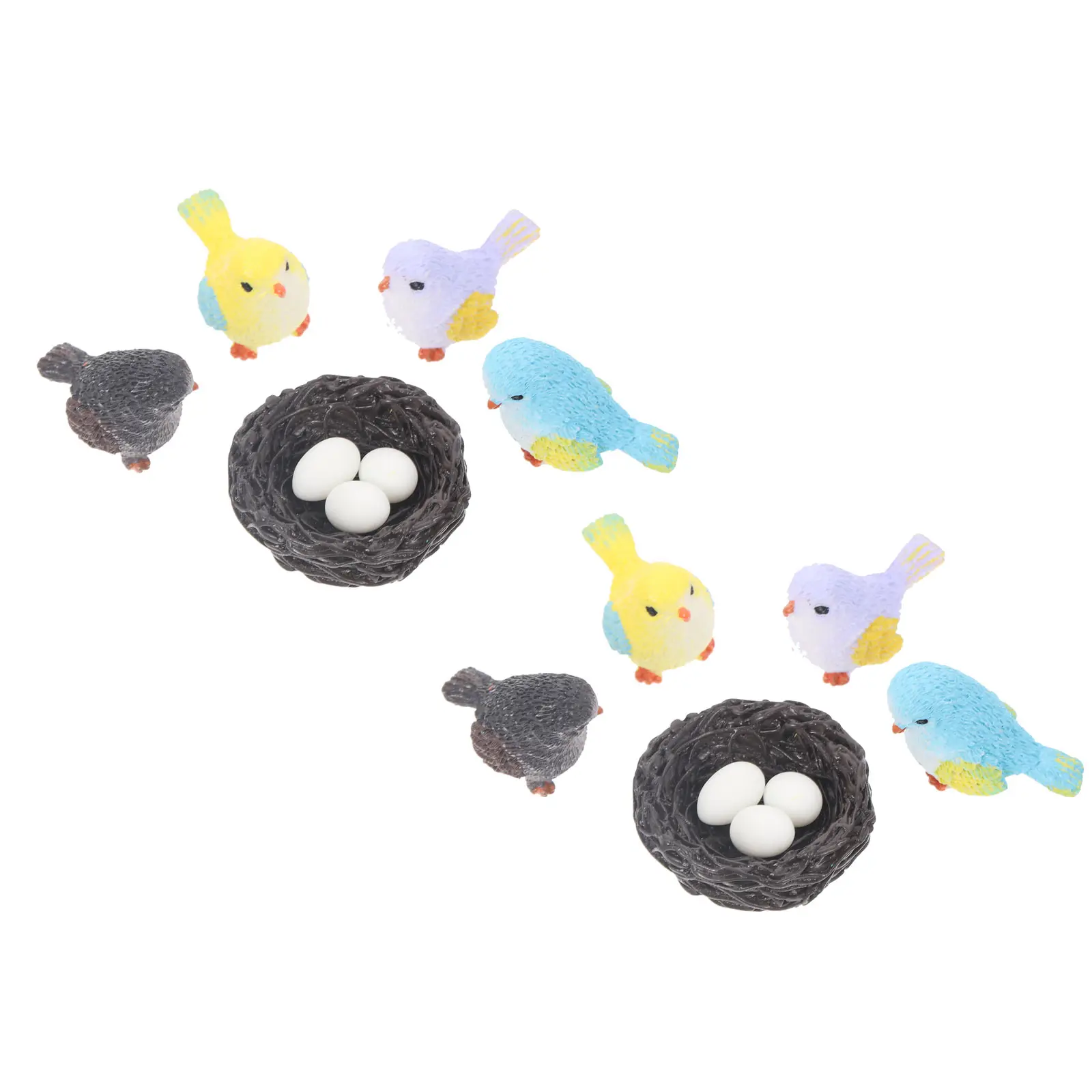

Moss Micro Landscape Ornaments Resin Mini Birds Figure Durable Garden Decor Lawn Statue Sculpture Bright Color Long Use