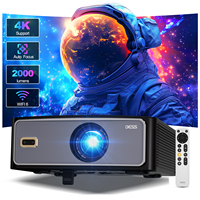 C5 DESS 4K Video Projector 1500 Lumens Home Smart TV Built in Speaker BT5.0 LED Screen HD Quality Cinema 1080p Projectors