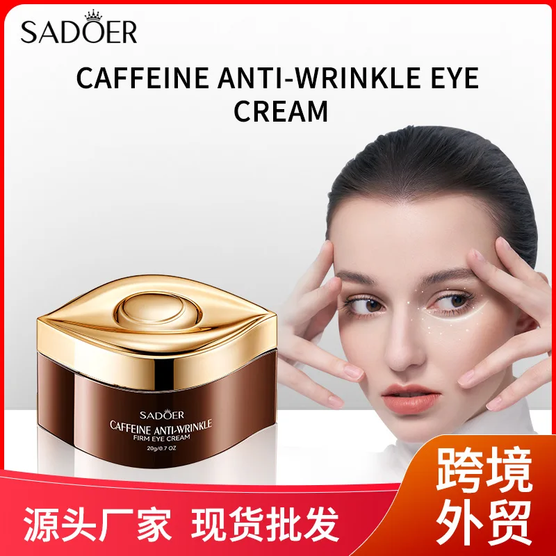 

SADOER Caffeine Anti-Wrinkle Firming Eye Cream, Reduce Dark Circles & Puffiness, Moisturizing & Repair Eye Skin Care