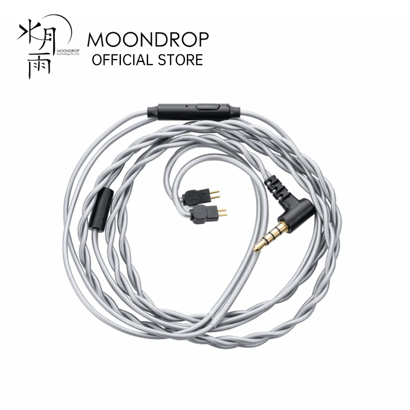 MOONDROP-MC1 Cabo multiúso microfone, fone de ouvido Upgrade, 0,78mm para 2Pin, 3,5mm