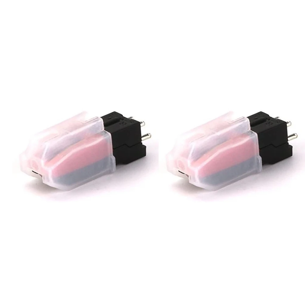 

2pcs Phono Cartridge High-Grade Stylus For Turntable Replacement Strong Tracking Ability Excellent Sound Quality Dj