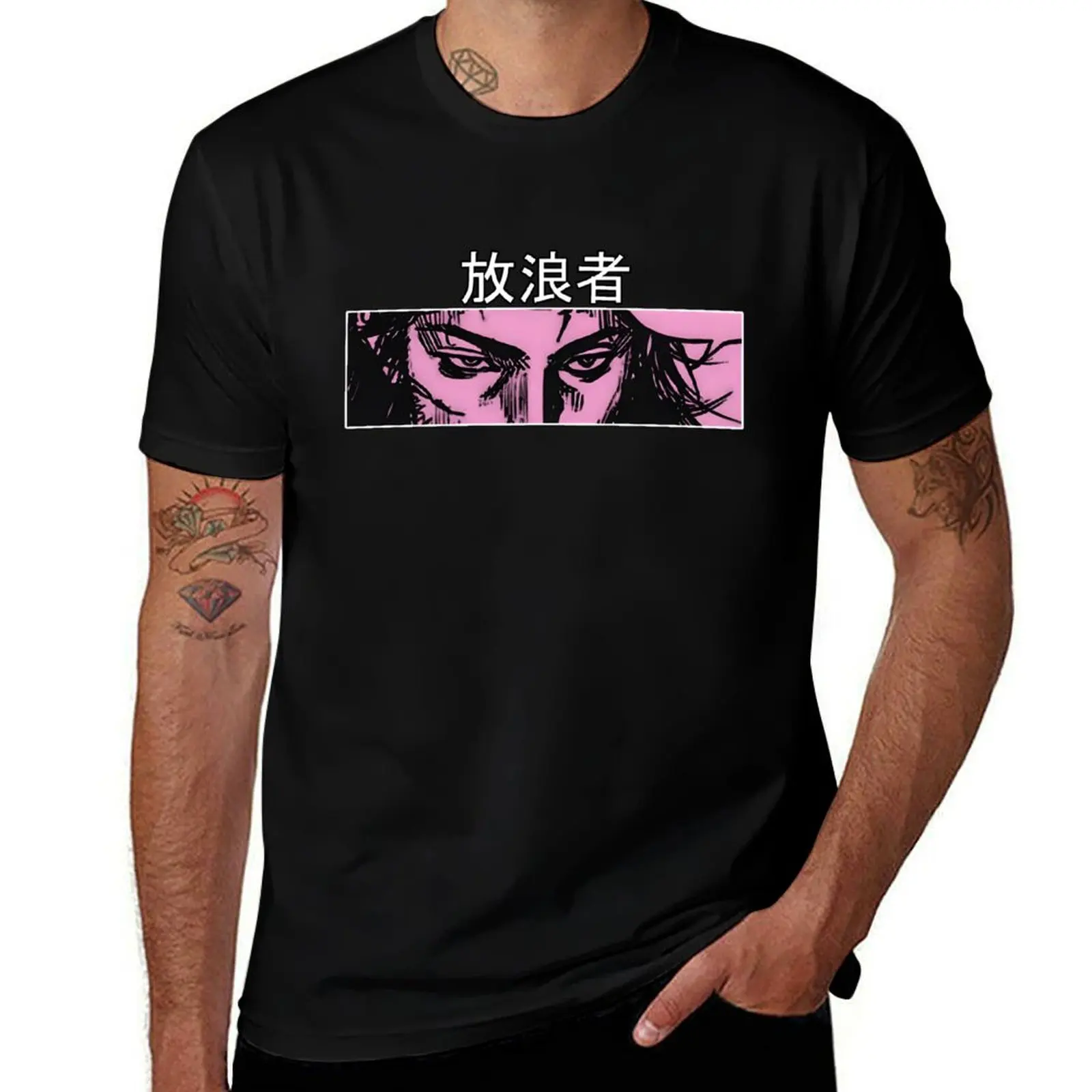 Vagabond Manga - Miyamoto Musashi T-Shirt Fashion Casual Short Sleeve T-Shirt