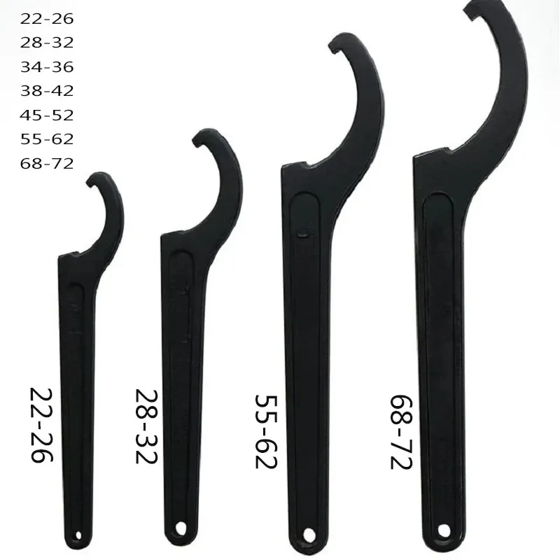 22-72mm Wrench Spanner Tool Adjuster Motorcycle Bike Absorber Shock Spanner Pre Load Hook C Spanner Tool Set Universal Hand Tool