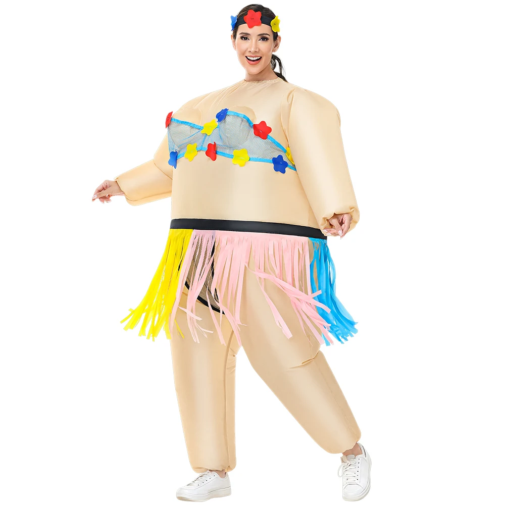 Adult Funny Ballet Inflatable Costume For Men Women Carnival Purim Fancy Dress Suits Halloween Mascots Cosplay Costumes