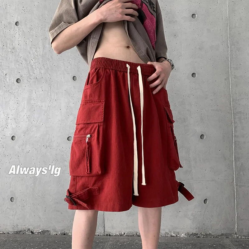 Summer Men\'s Casual Shorts Korean High-quality Green Twill Shorts Letter Embroidered Sports Pants Fashion Men\'s Clothing 2023